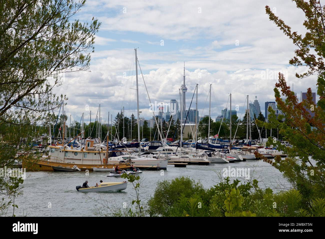 Toronto Skyline Waterfront, Kanada Stockfoto