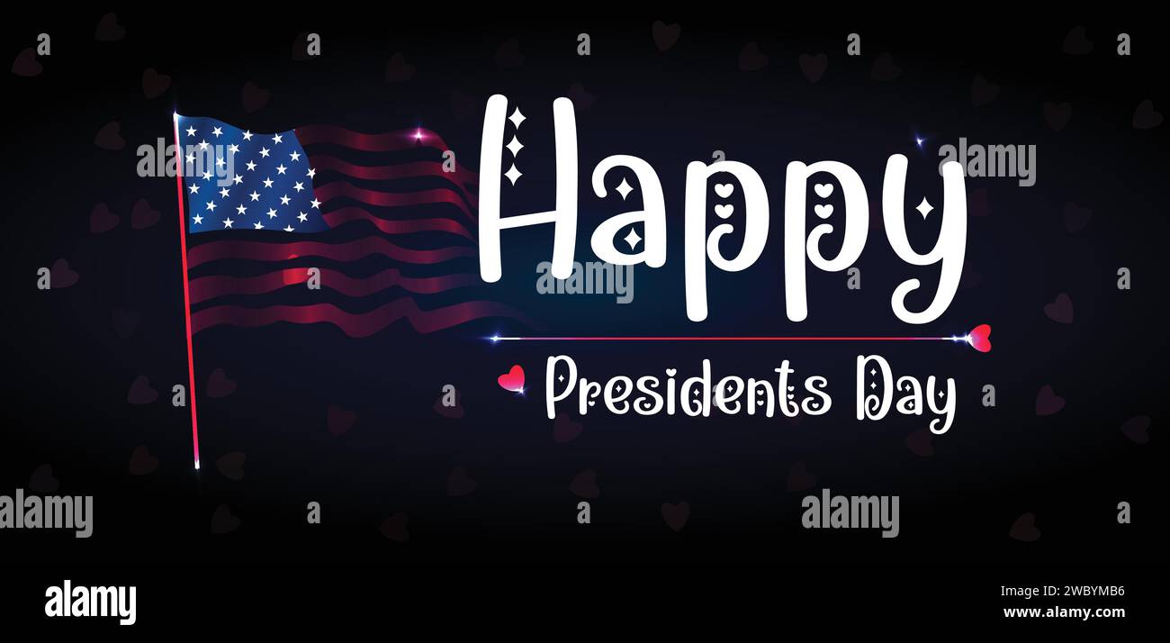 Hintergrundbilder zum Happy Presidents Day und Hintergründe, die Sie herunterladen und auf Ihrem Smartphone, Tablet oder Computer verwenden können. Stock Vektor