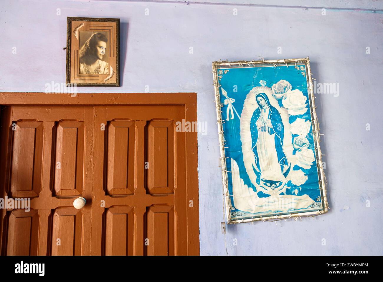 Merida Mexico, zentrales historisches Zentrum, Ermita de Santa Isabel, Kirche Kapelle im Inneren Stockfoto