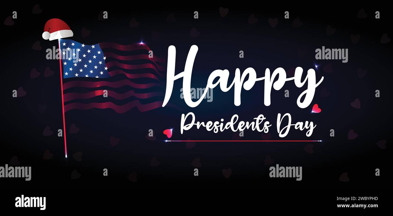 Hintergrundbilder zum Happy Presidents Day und Hintergründe, die Sie herunterladen und auf Ihrem Smartphone, Tablet oder Computer verwenden können. Stock Vektor