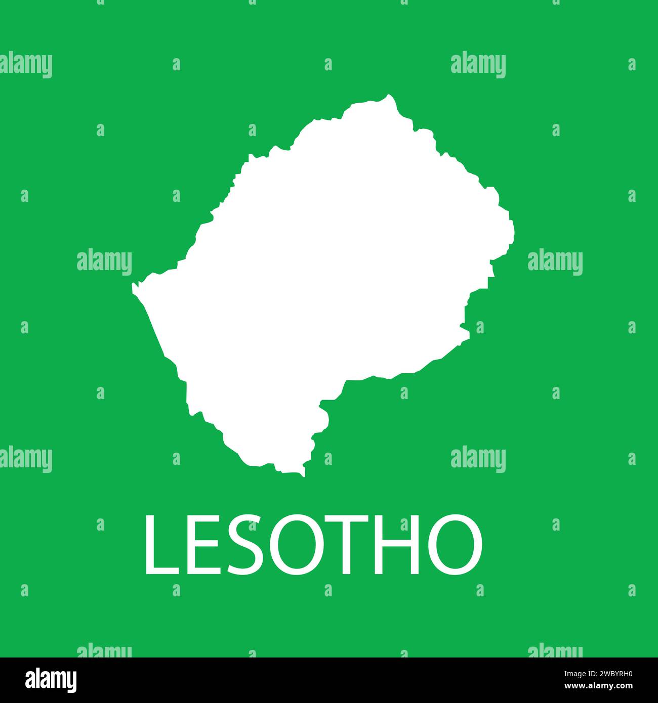 Lesotho Karte Symbol Vektor Illustration Design Stock Vektor