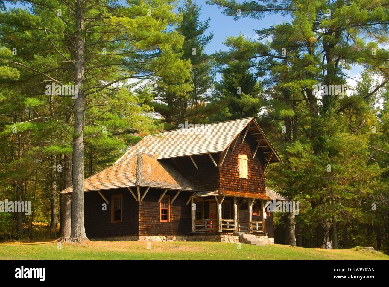 Santanoni Farm, Camp Santanoni State Historic Area, Adirondack Forest Preserve, New York Stockfoto