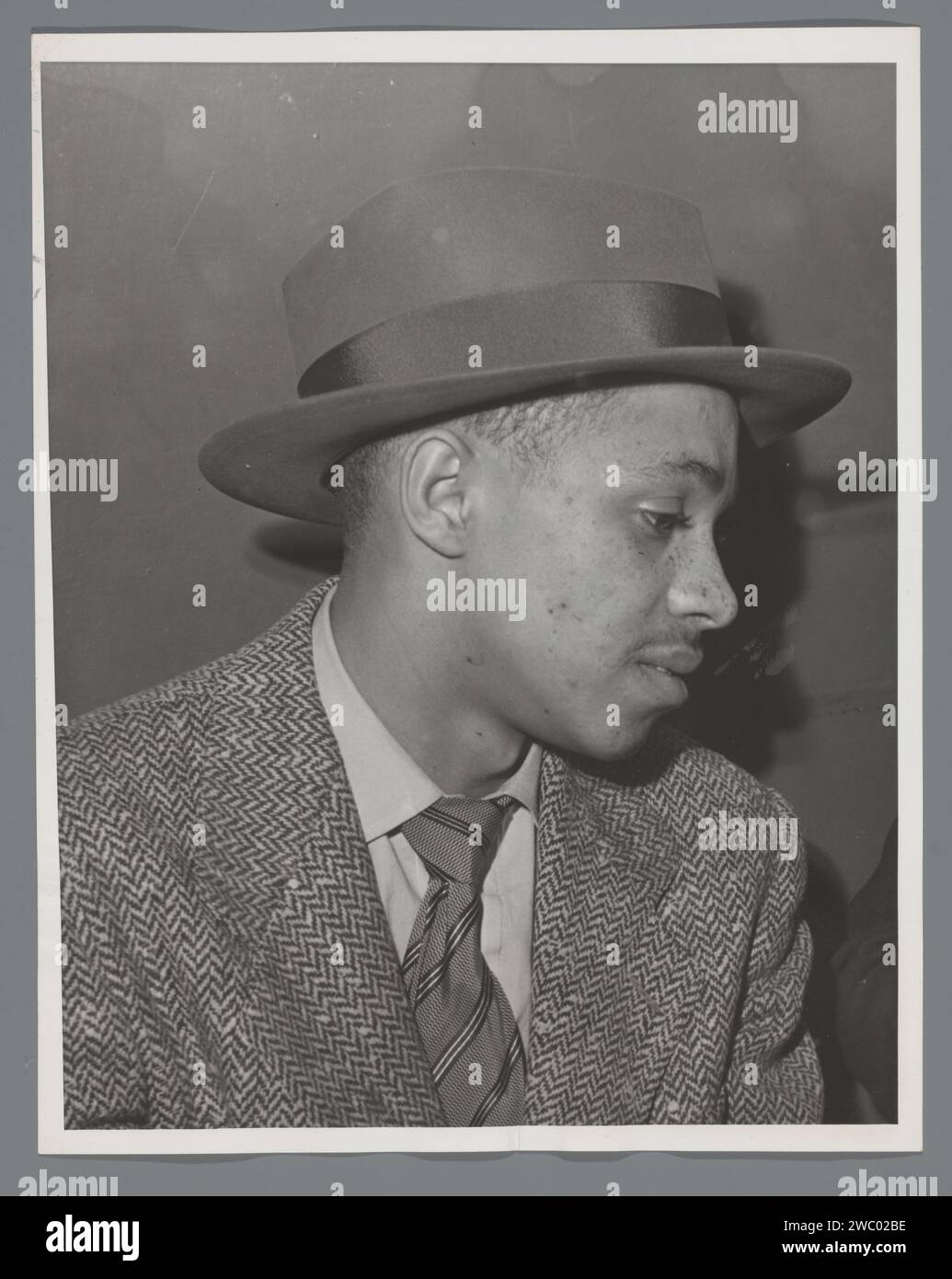 Portret van Don Taylor, anonym, 1952 Foto Vereinigte Staaten von Amerika baryta Papier Gelatine Silberdruck historische Personen. Erwachsener Mann Stockfoto
