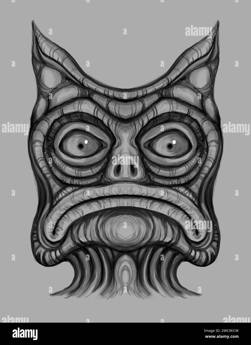 Alien Creature - digitale Malerei Stockfoto