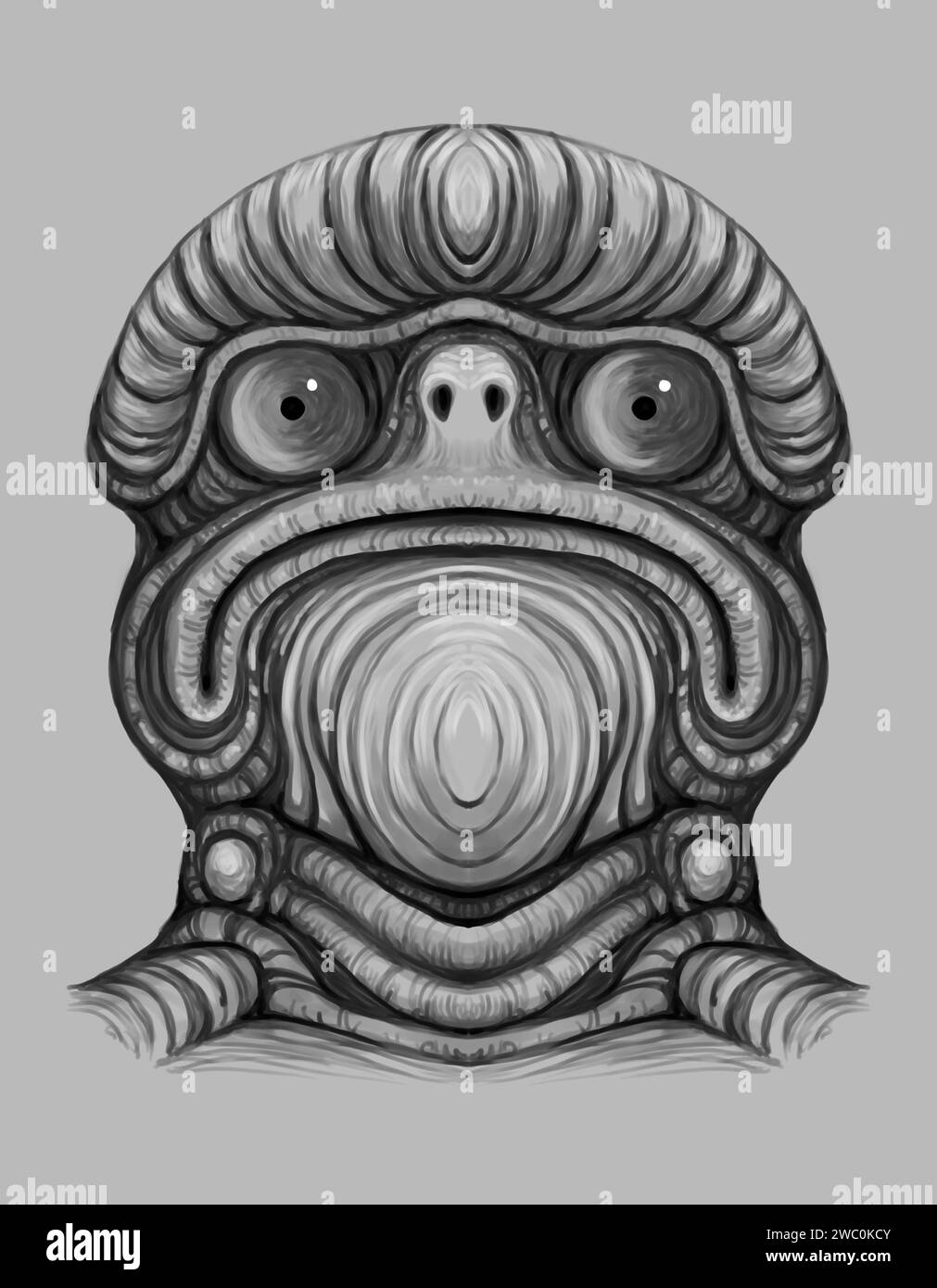 Alien Creature - digitale Malerei Stockfoto