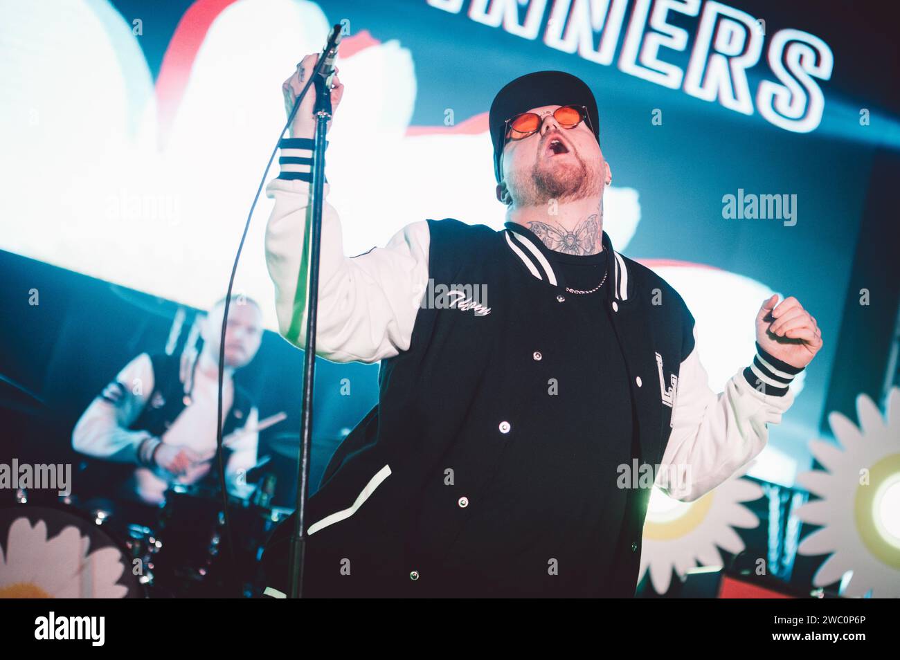 12. Januar 2024: Die Breakout-Band Lottery Winners treten im Newcastle's Riverside Venue auf. Foto: Thomas Jackson/Alamy Live News Stockfoto