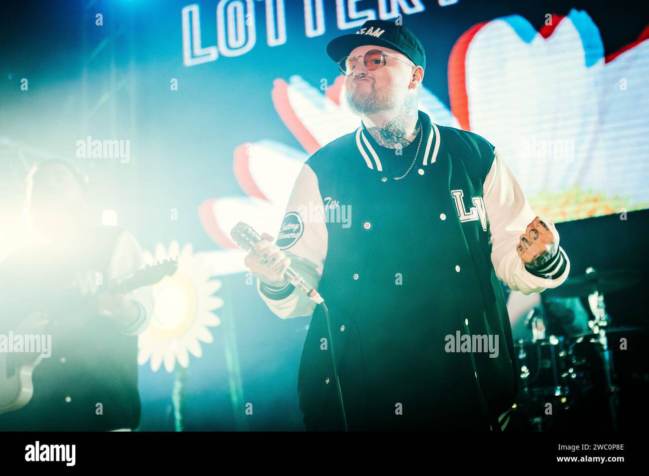 12. Januar 2024: Die Breakout-Band Lottery Winners treten im Newcastle's Riverside Venue auf. Foto: Thomas Jackson/Alamy Live News Stockfoto