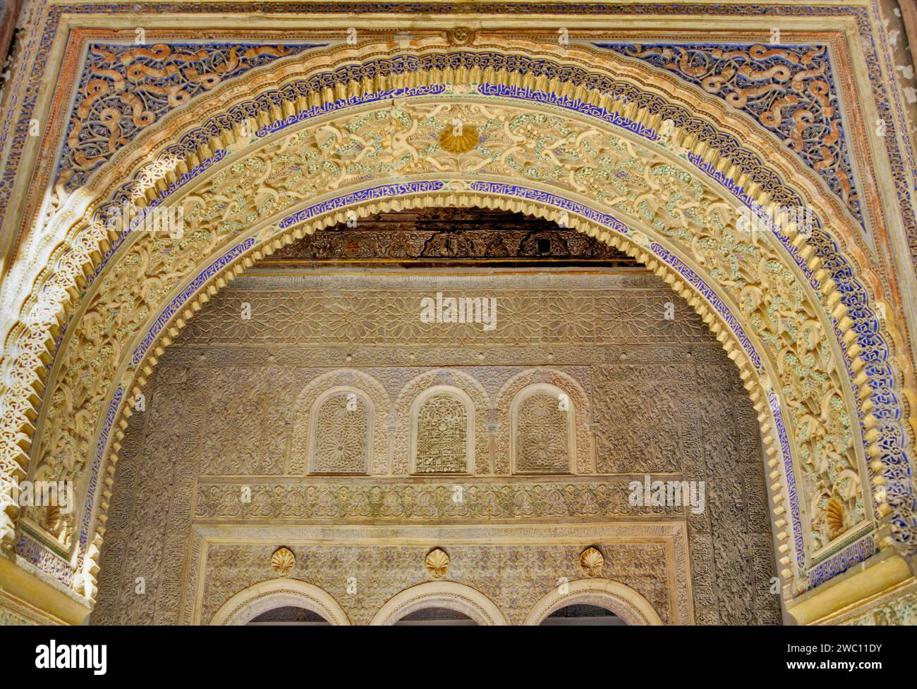 Botschafterhalle, Alcazar, Sevilla, Andalusien, Spanien Stockfoto