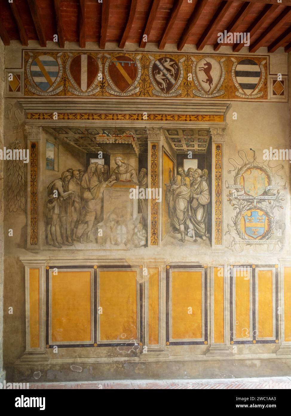 Palazzo del Popolo, San Gimignano Stockfoto