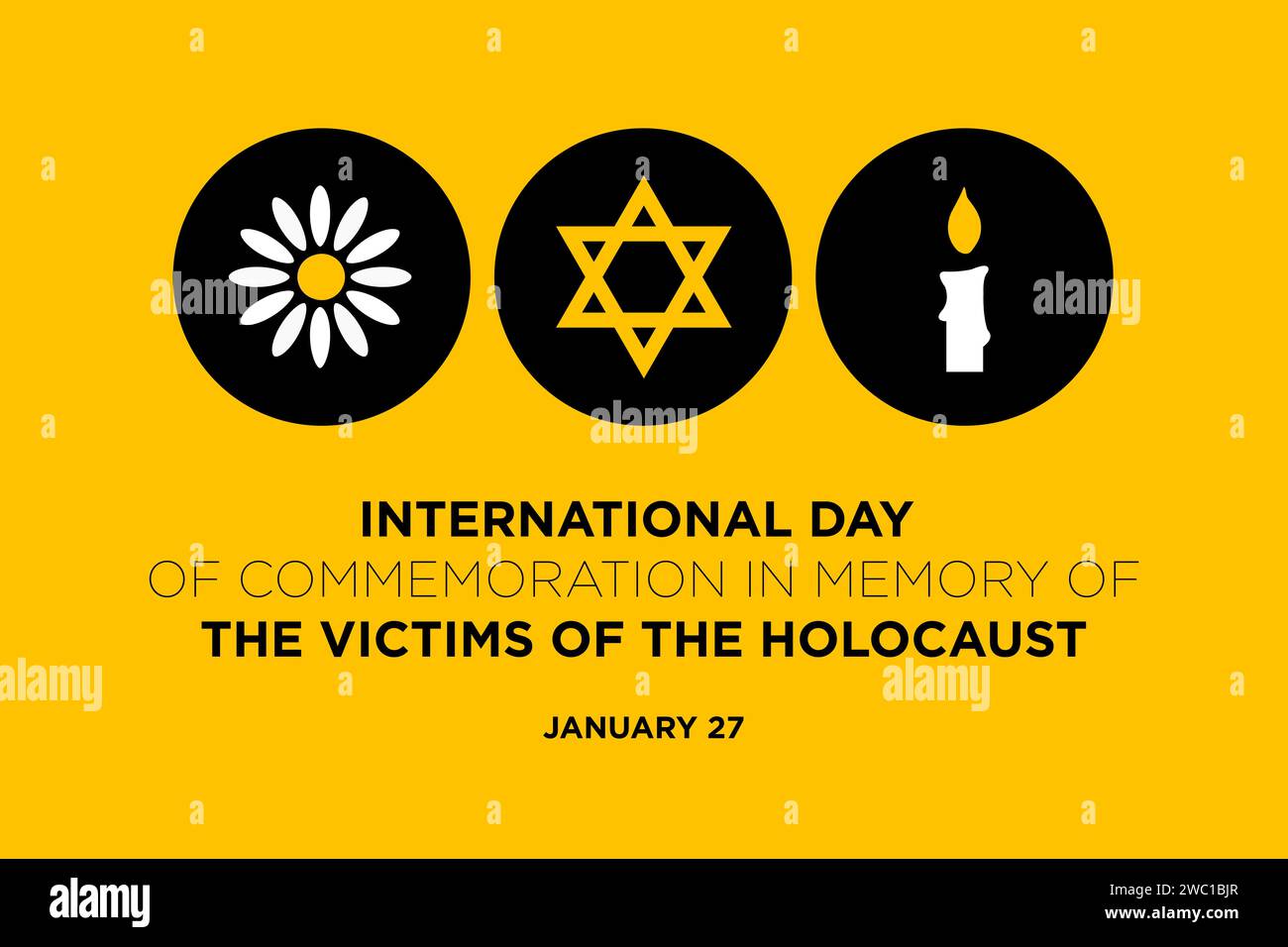 Gedenken an die Opfer des Holocaust. Internationaler Holocaust-Gedenktag, 27. Januar. Stockfoto Gedenken an die Opfer des Holocaust. Internationaler Holocaust-Gedenktag, 27. Januar. Stockfoto