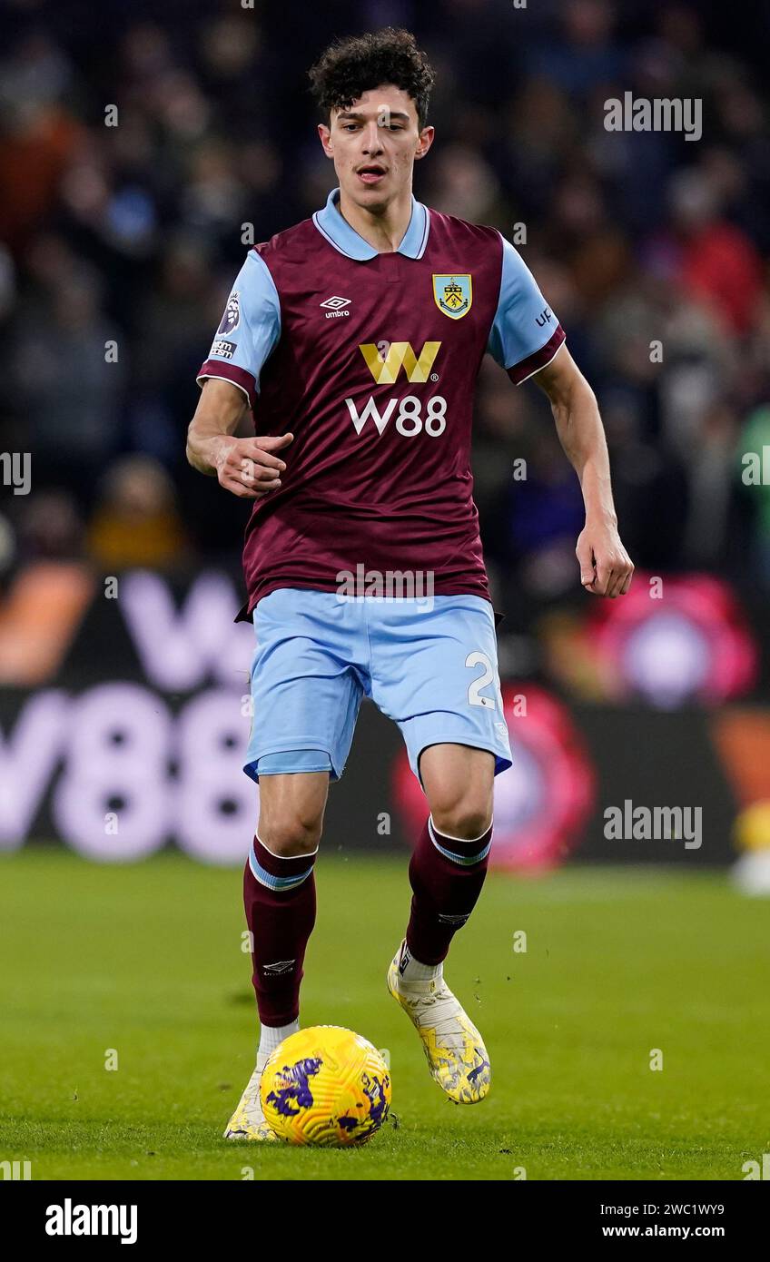 Burnley, Großbritannien. Januar 2024. Ameen Al-Dakhil aus Burnley während des Premier League-Spiels in Turf Moor, Burnley. Der Bildnachweis sollte lauten: Andrew Yates/Sportimage Credit: Sportimage Ltd/Alamy Live News Stockfoto