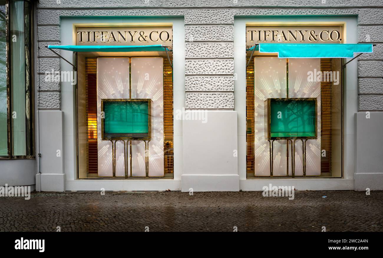 Tiffany & Co Luxusgeschäft in Berlin, Deutschland Stockfoto