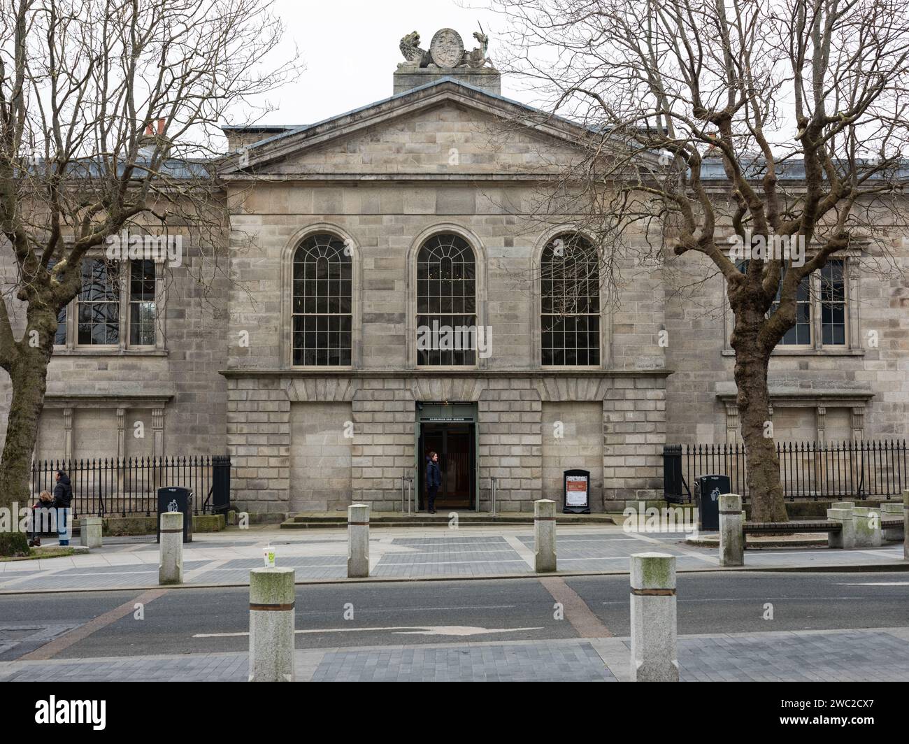 Eintritt zum Kilmainham Gaol in Dublin, Irland. Stockfoto