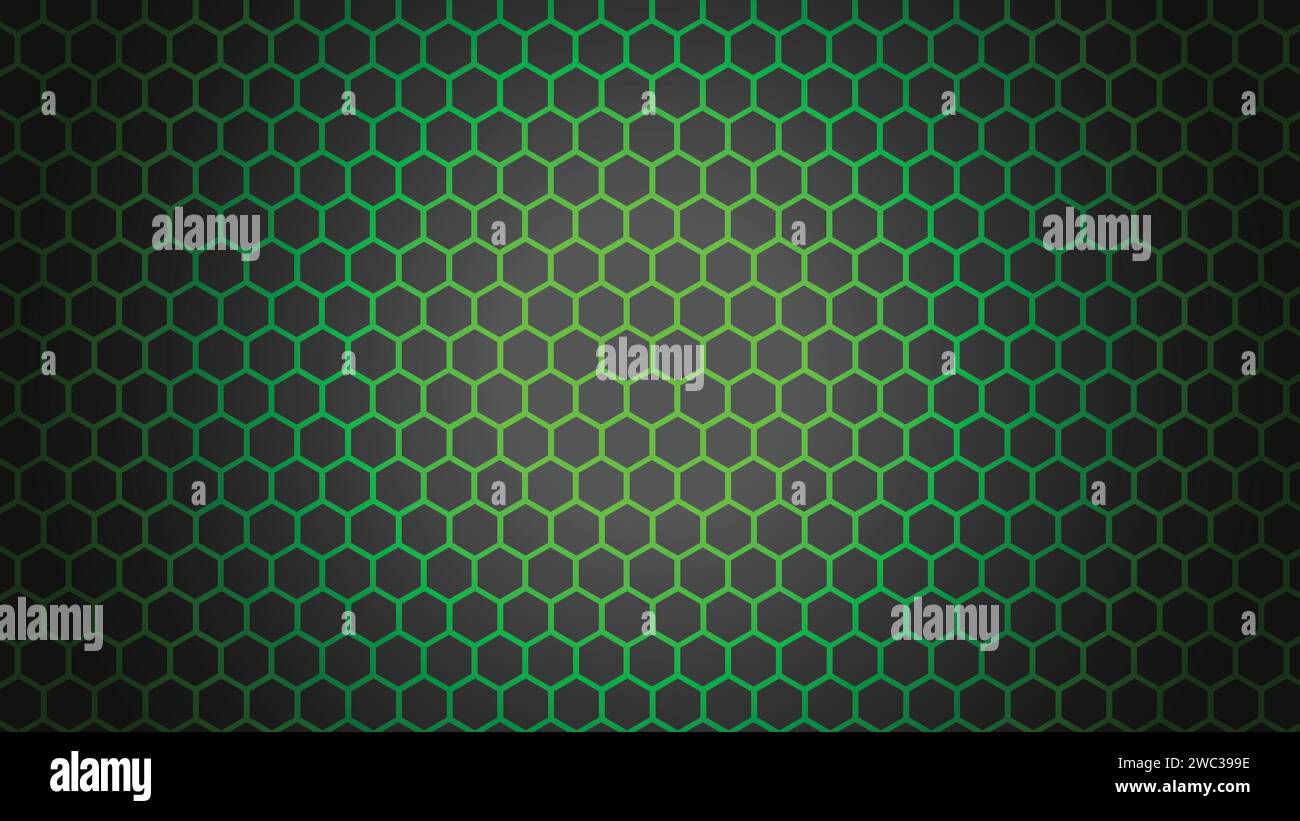 Abstrakte Technologie futuristisches digitales Konzeptmuster mit leuchtenden Partikeln quadratischen Elementen auf dunkelgrünem Muster Hintergrund Stock Vektor