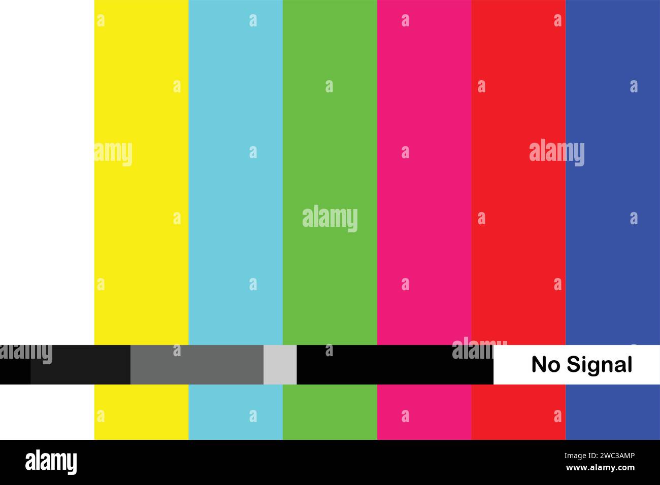 Fehlerbildschirmvideo, unvollständiges Rauschen statisches Fernsehen, visuelle Videoeffekte Streifen Hintergrund, TV kein Signal, unvollständiger Animationsübergang, Fehler-Fehler Stock Vektor