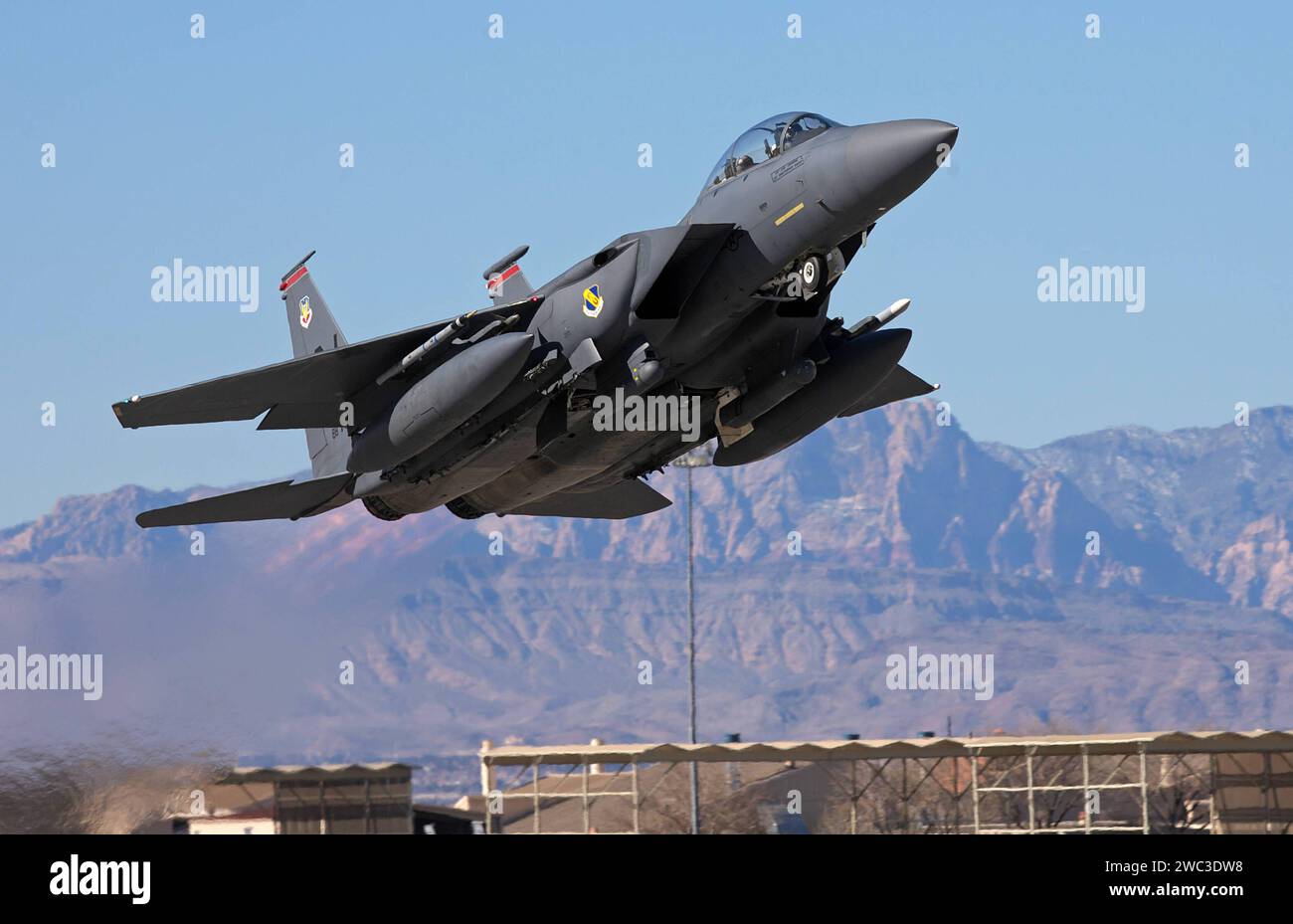 Ein USamerikanisches Kampfflugzeug der US Air Force USAF vom Typ