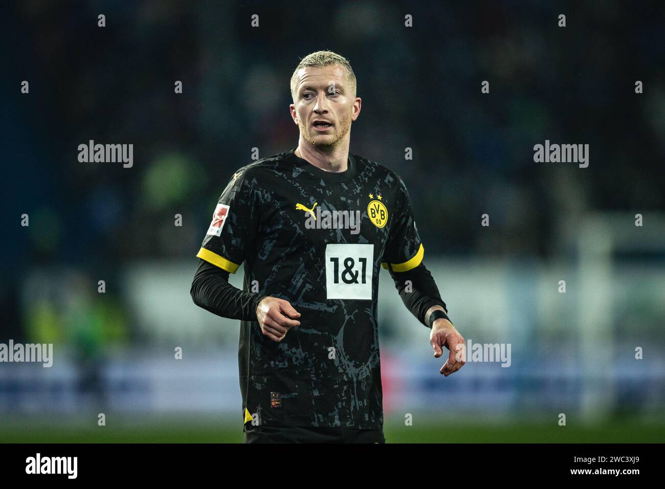 Darmstadt, Deutschland. Januar 2024. DARMSTADT, DEUTSCHLAND - 13. JANUAR: Marco Reus im Bundesliga-Spiel zwischen SV Darmstadt 98 und Borussia Dortmund im Merck-Stadion am Boellenfalltor am 13. Januar 2024 in Darmstadt. (Foto: Dan O'Connor/ATPImages) (O'CONNOR Dan/ATP/SPP) Foto: SPP Sport Press Photo. /Alamy Live News Stockfoto