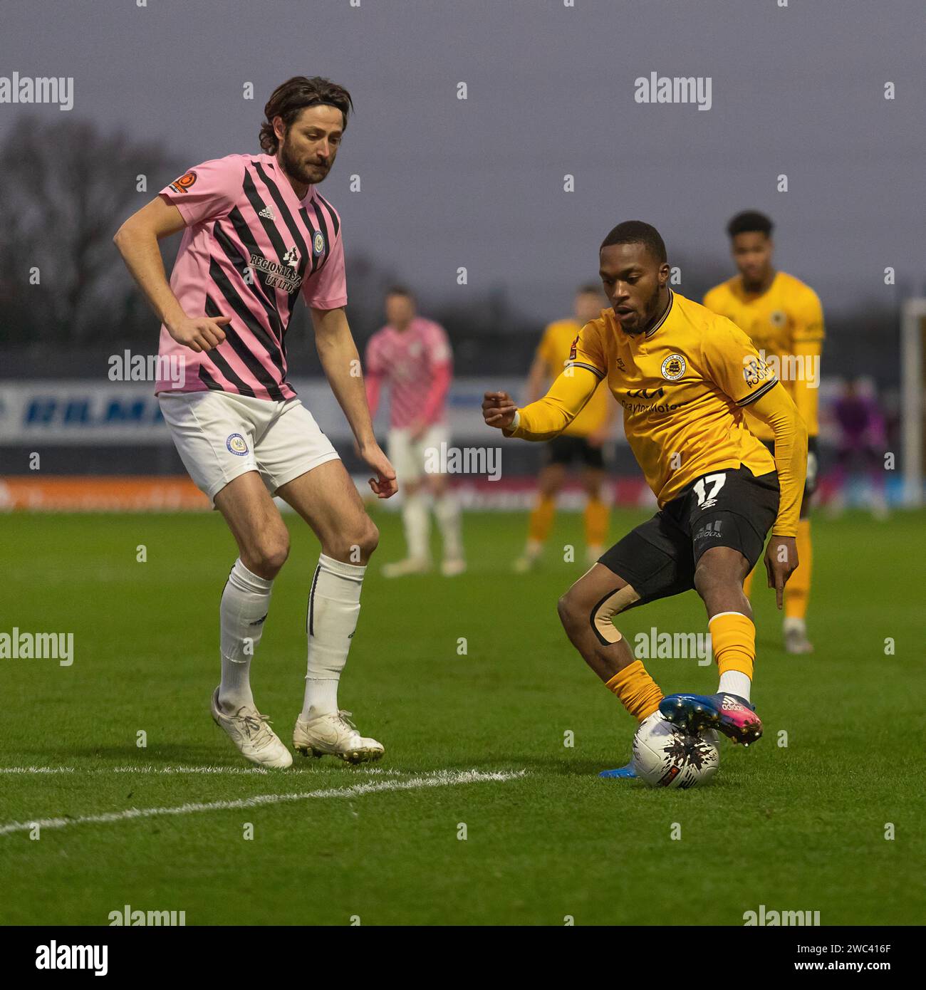 Boston United Vs Curzon Ashton Vanarama National League North Jakemans Community Stadium, Boston, Lincolnshire, England 13.01.2024 Stockfoto