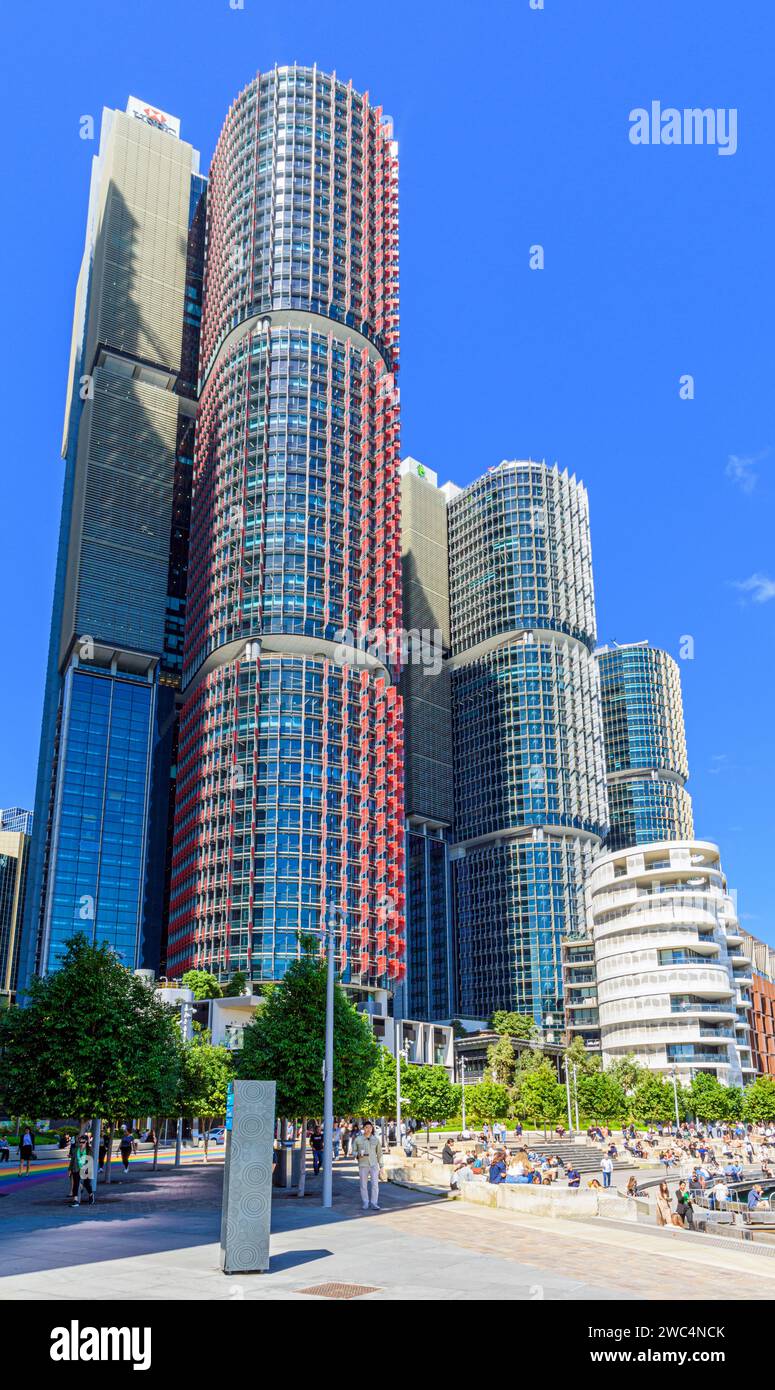 Wolkenkratzer des HSBC-Hauptbüros, Barangaroo, Sydney, Australien Stockfoto