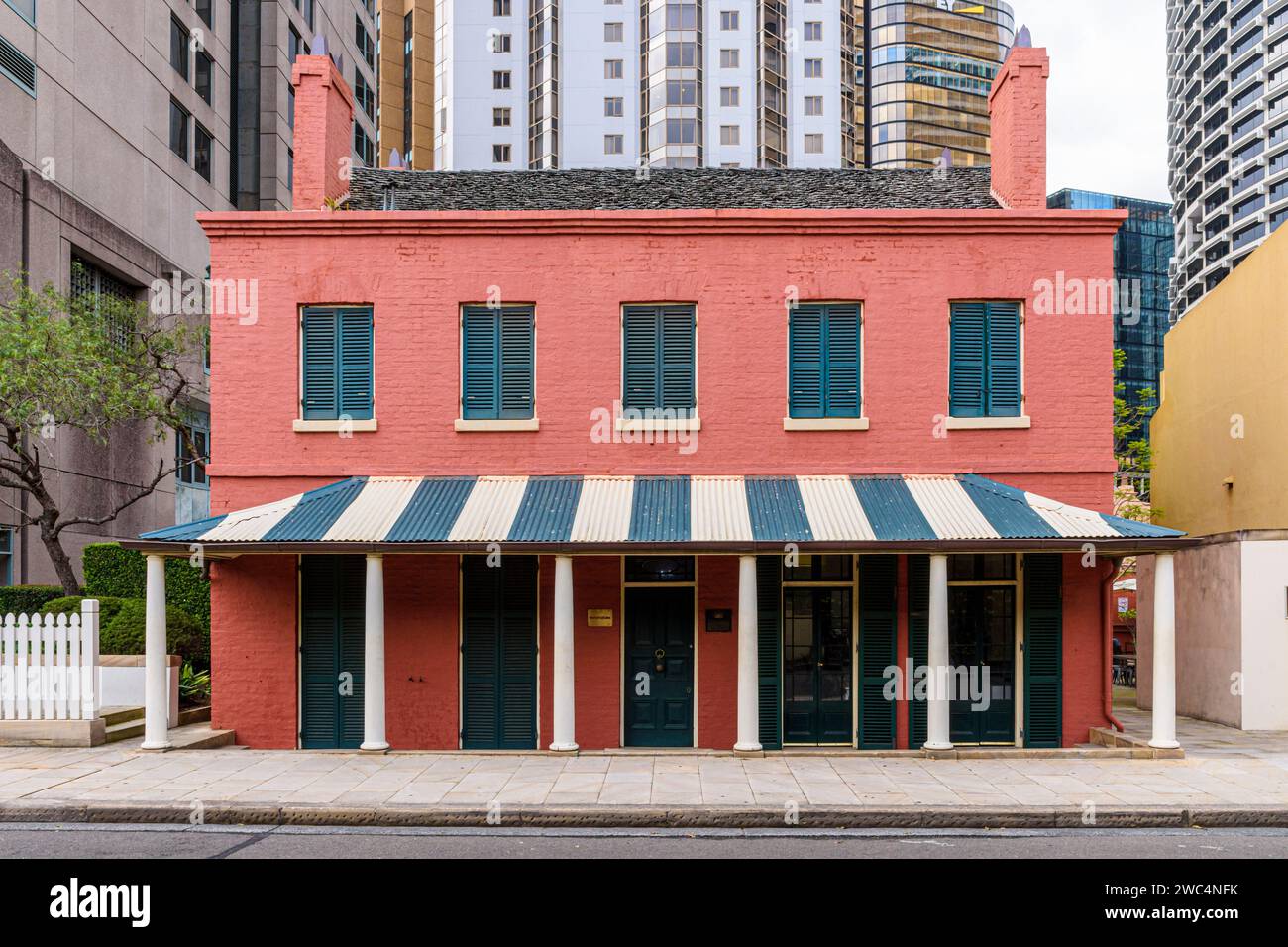 Das denkmalgeschützte Lilyvale House in The Rocks in Sydney, Australien Stockfoto