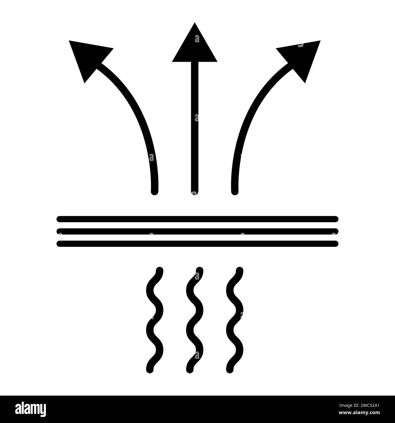 Atmungsaktives widerstandsfähiges Symbol, wasserdichtes Material-Schutzschild, Web-Vektor-Illustration. Stock Vektor
