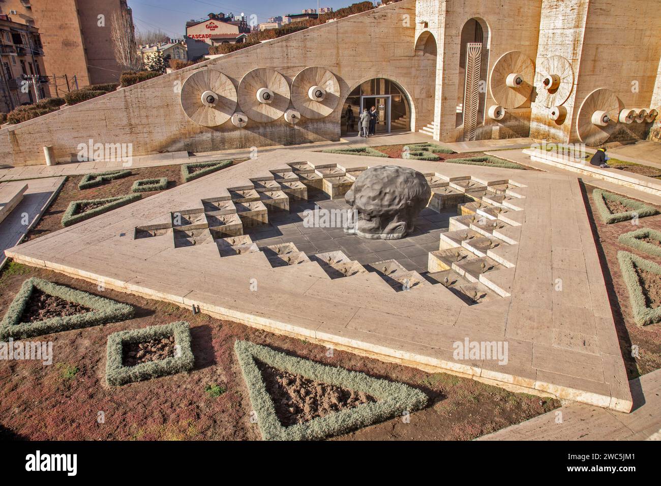 Kaskade in Jerewan. Armenien Stockfoto