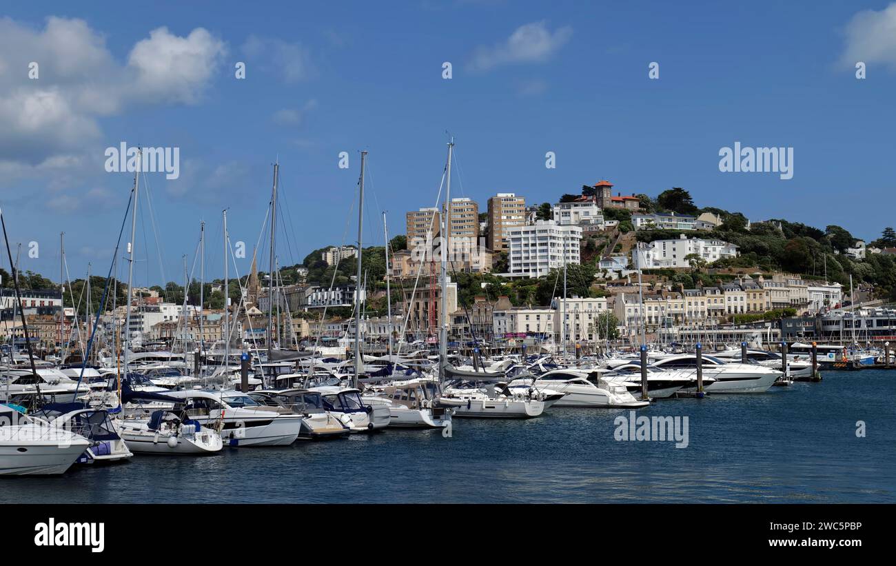 Torquay Marina, Devon, England, Großbritannien Stockfoto