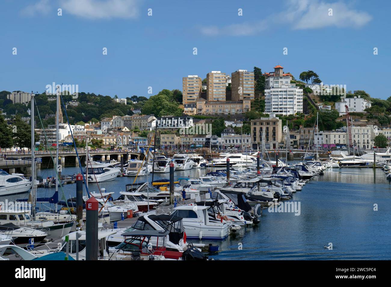 Torquay Marina, Devon, England, Großbritannien Stockfoto