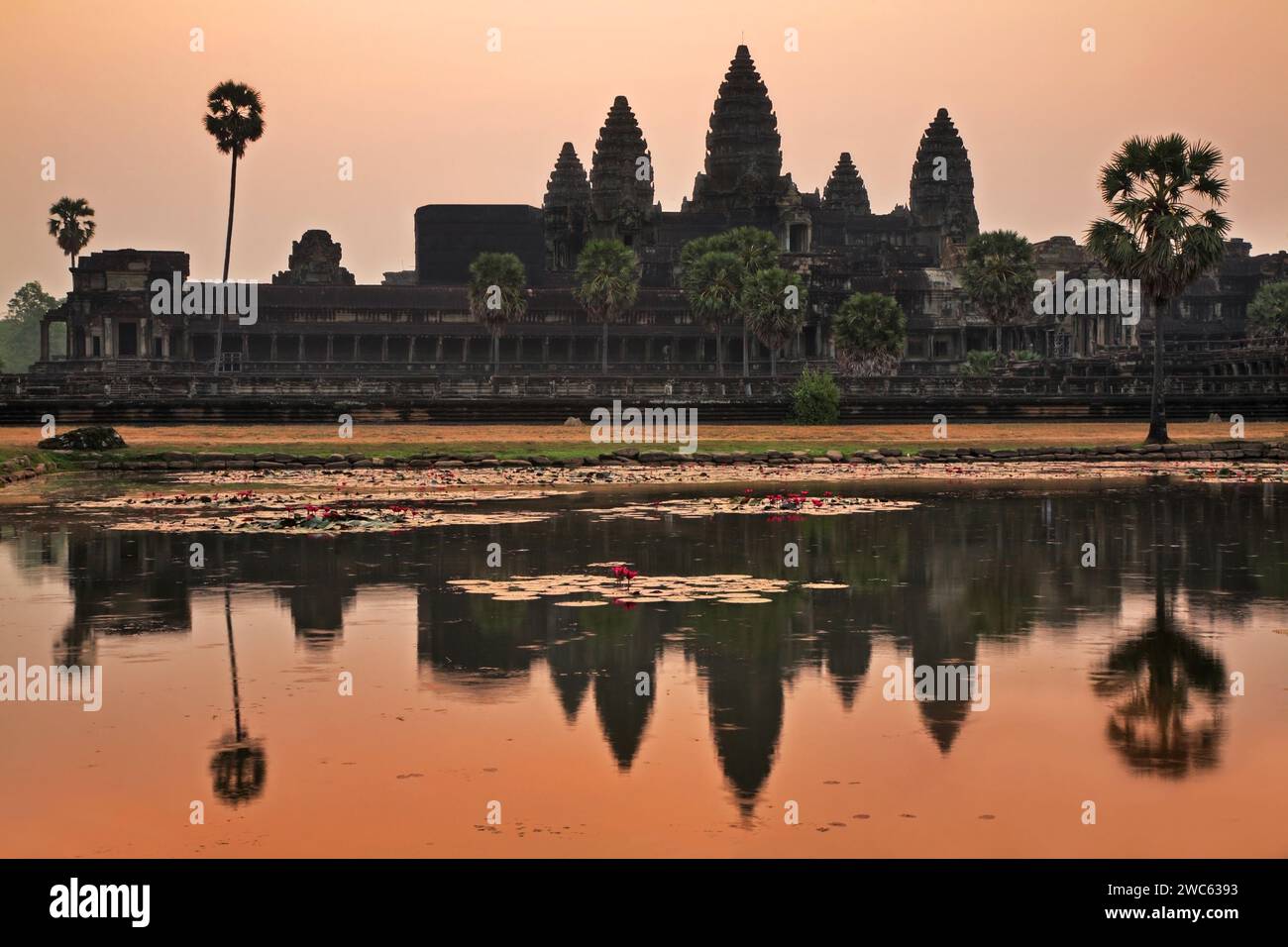 - Hauptstadt Angkor Wat Tempel. Provinz Siem Reap. Kambodscha Stockfoto