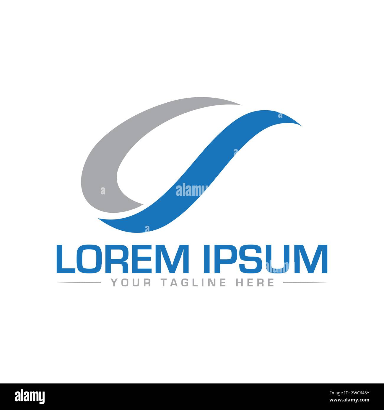 CS Letter Logo-Design. Einzigartiges und professionelles CS SC-Logo-Design. Stock Vektor