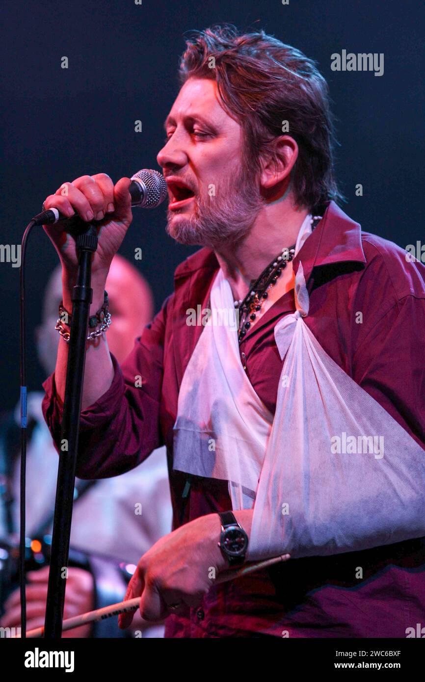 Shane MacGowan von den Pogues beim V Festival 2008, Chelmsford, Essex