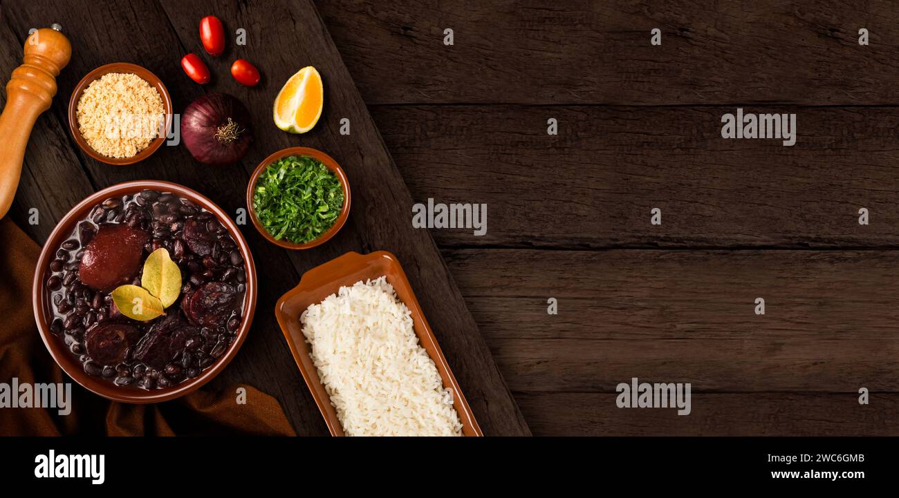 Feijoada, ein typisch brasilianisches Essen. Stockfoto