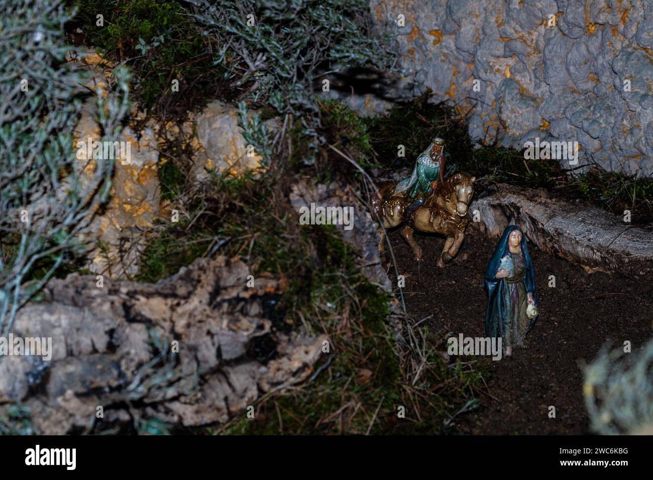 Manger, Linyola, Katalonien, Spanien Stockfoto