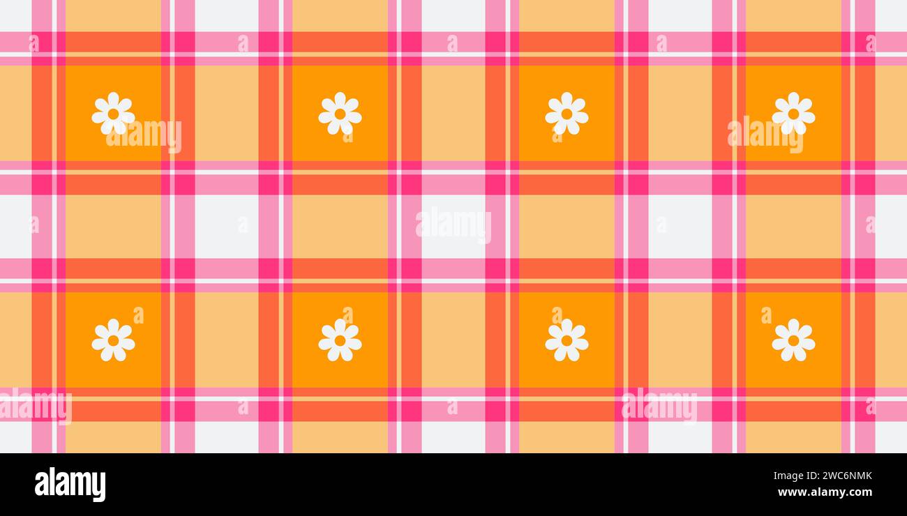 Frühjahrs-Gingham-Muster, nahtlos karierte Plaids. Pastell vichy Hintergrund für Druck Geschenkpapier, GIF-Karte, Einladung, Osterfeiertag Design Stock Vektor