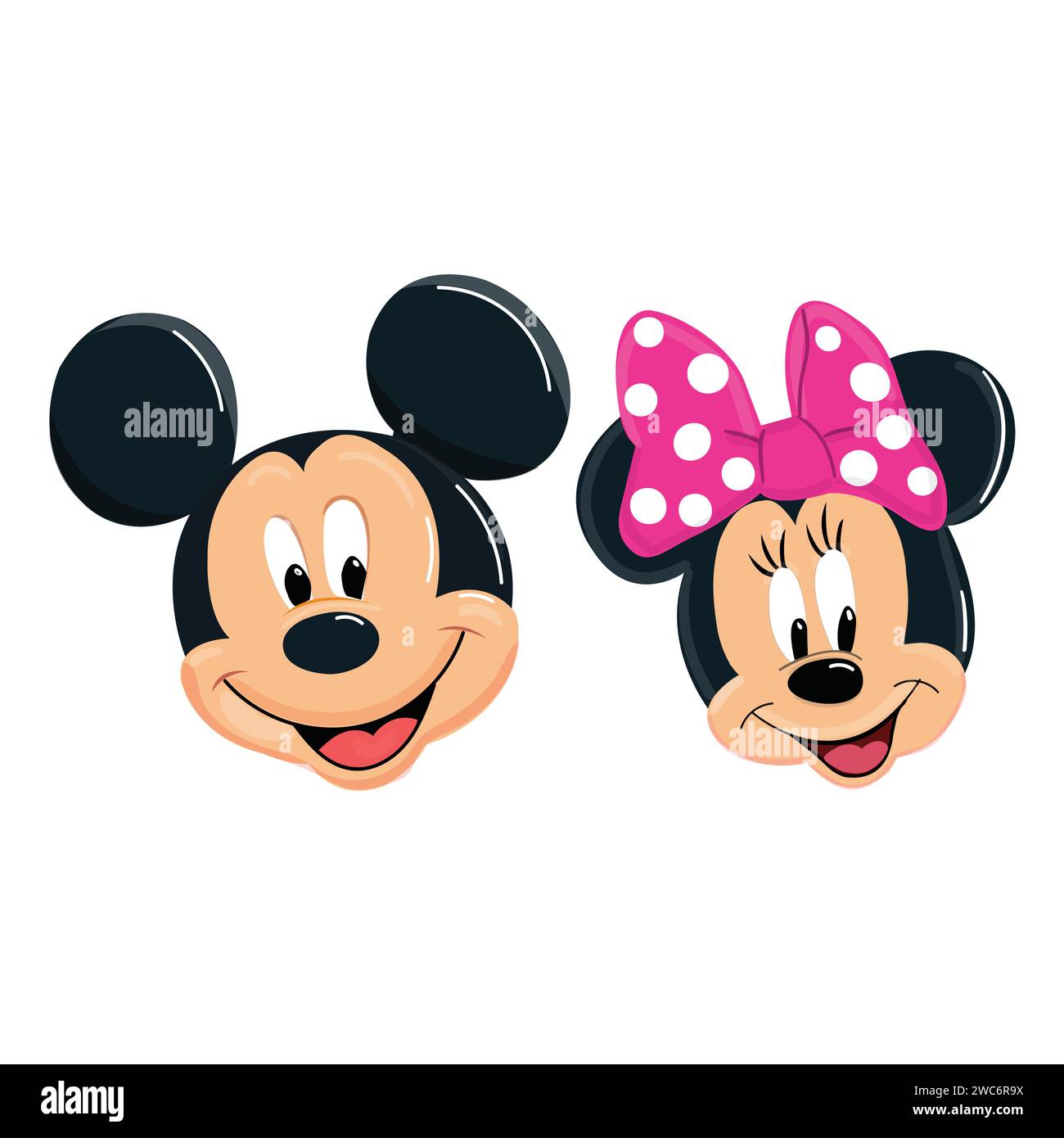 Mickey Maus und Minnie Maus Vektor Stock Vektor