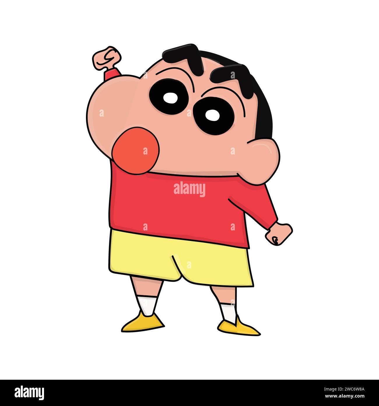 Shinchan Niedlicher Vektor Stock Vektor