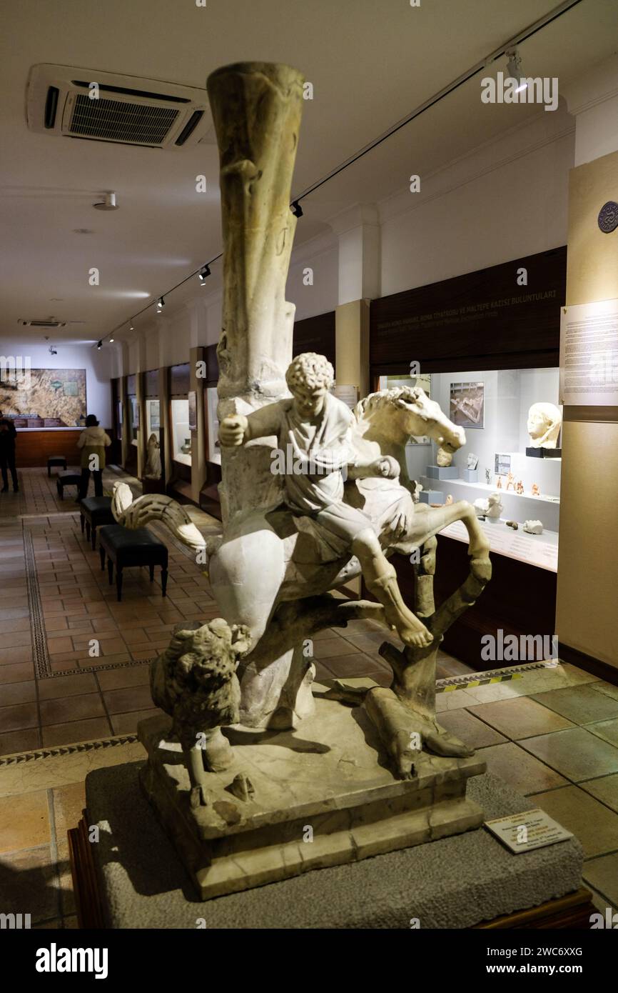 Viele wichtige historische Artefakte sind im Museum der Anatolischen Zivilisationen in Ankara/türkei ausgestellt. Stockfoto