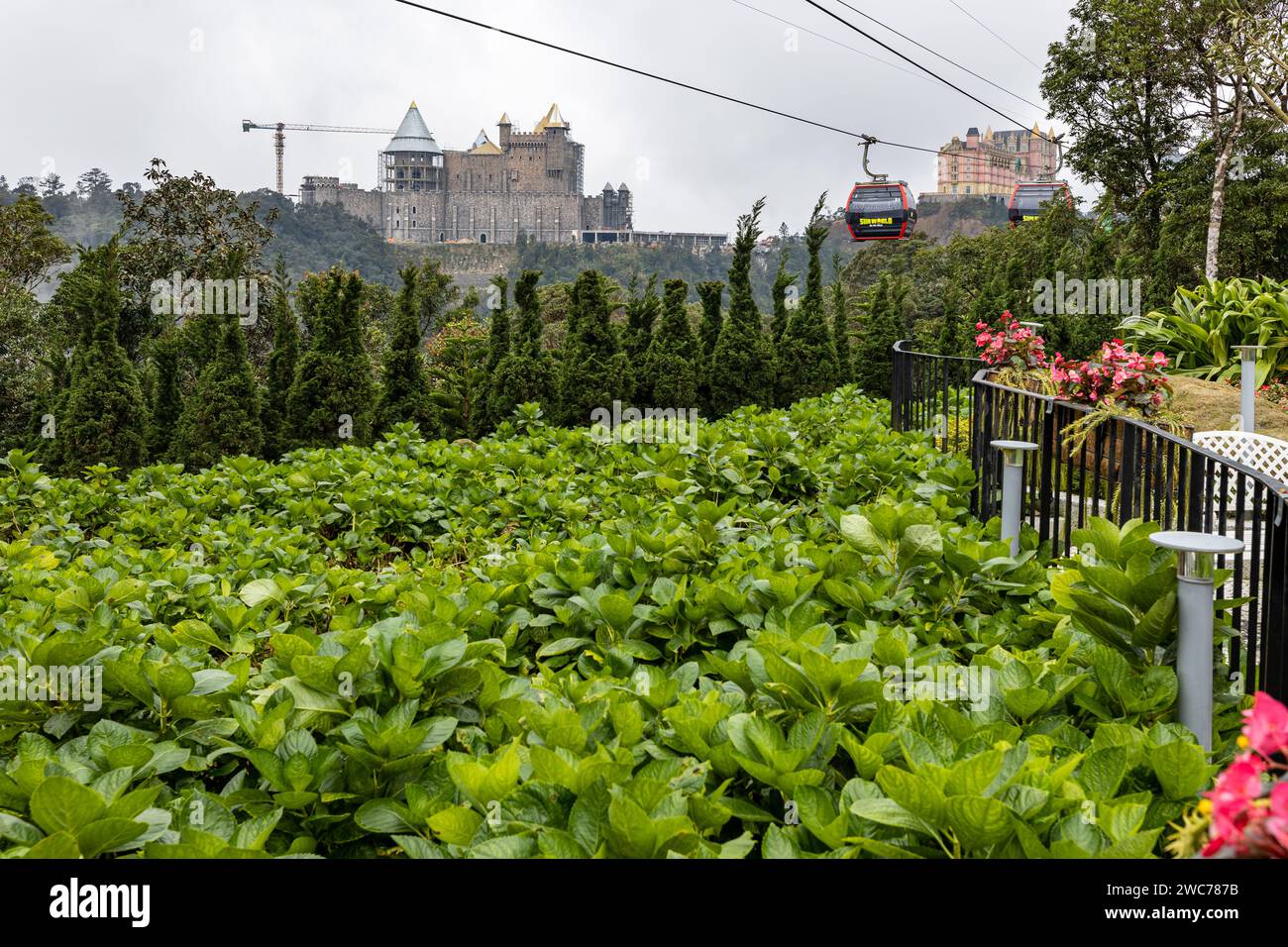 Der Fresh Village Fantasy Park in den Ba Na Hills bei da Nang in Vietnam Stockfoto