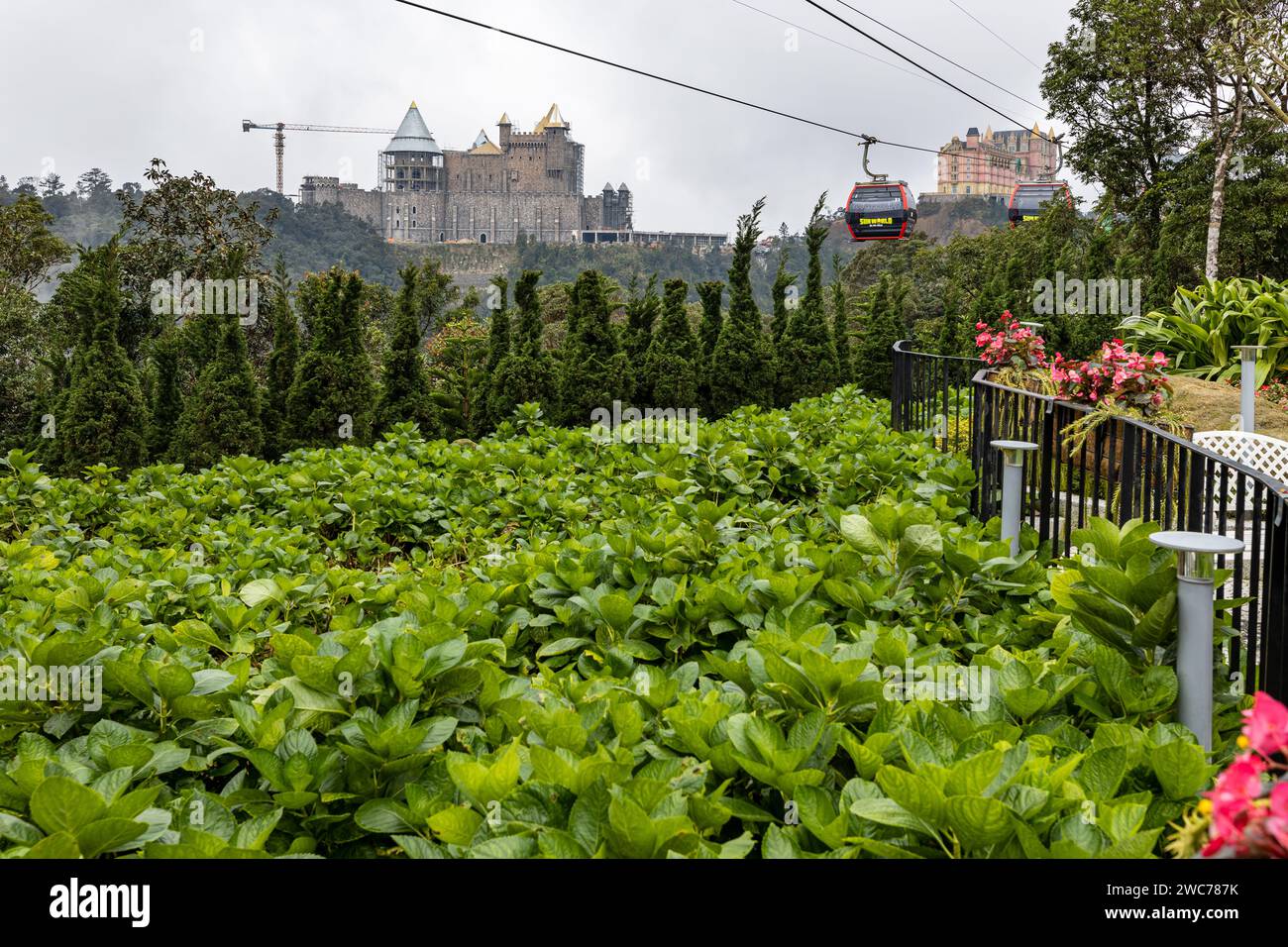 Der Fresh Village Fantasy Park in den Ba Na Hills bei da Nang in Vietnam Stockfoto