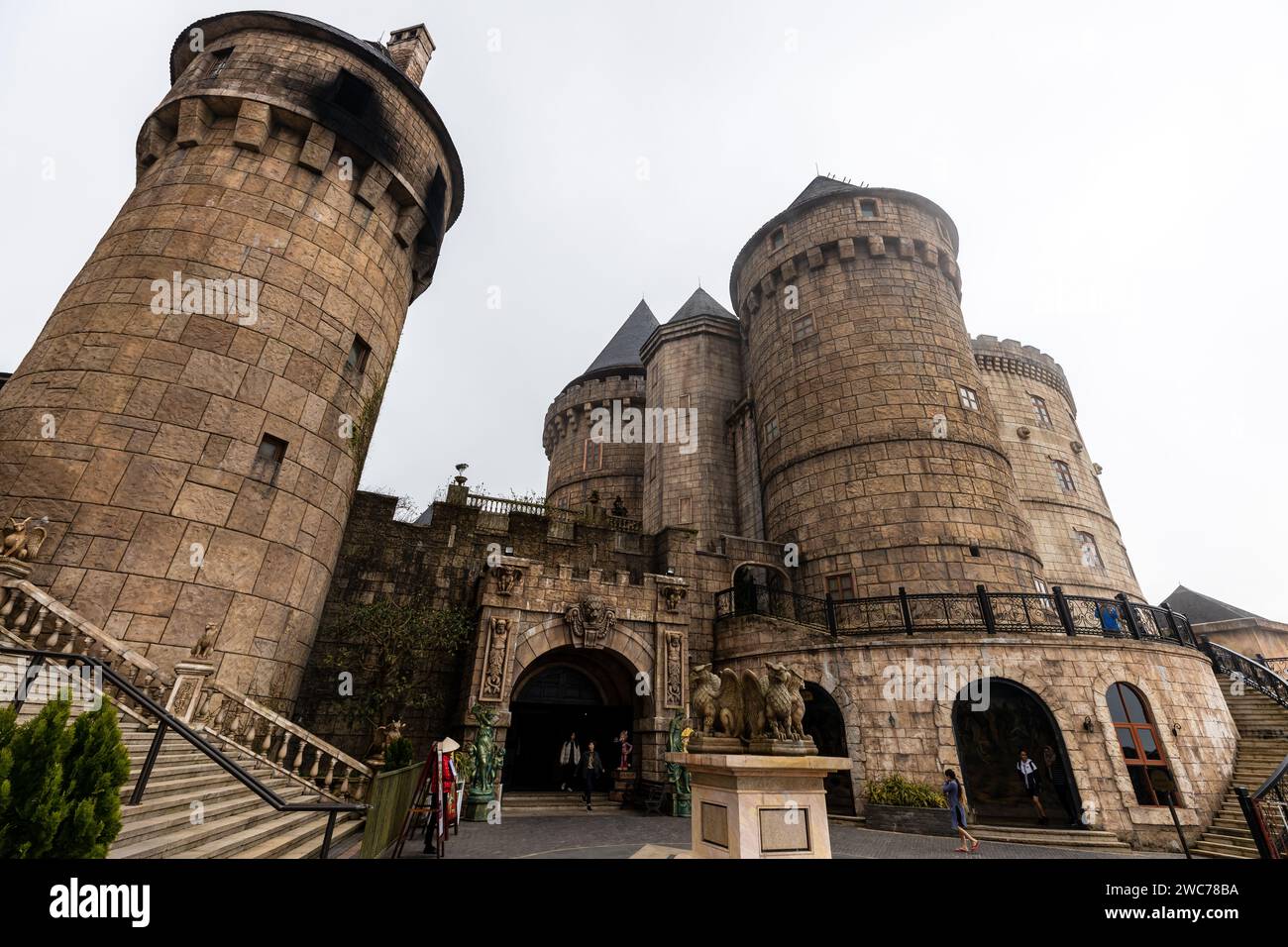 Der Fresh Village Fantasy Park in den Ba Na Hills bei da Nang in Vietnam Stockfoto