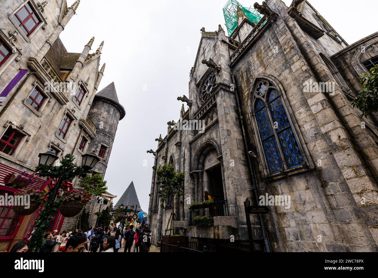 Der Fresh Village Fantasy Park in den Ba Na Hills bei da Nang in Vietnam Stockfoto