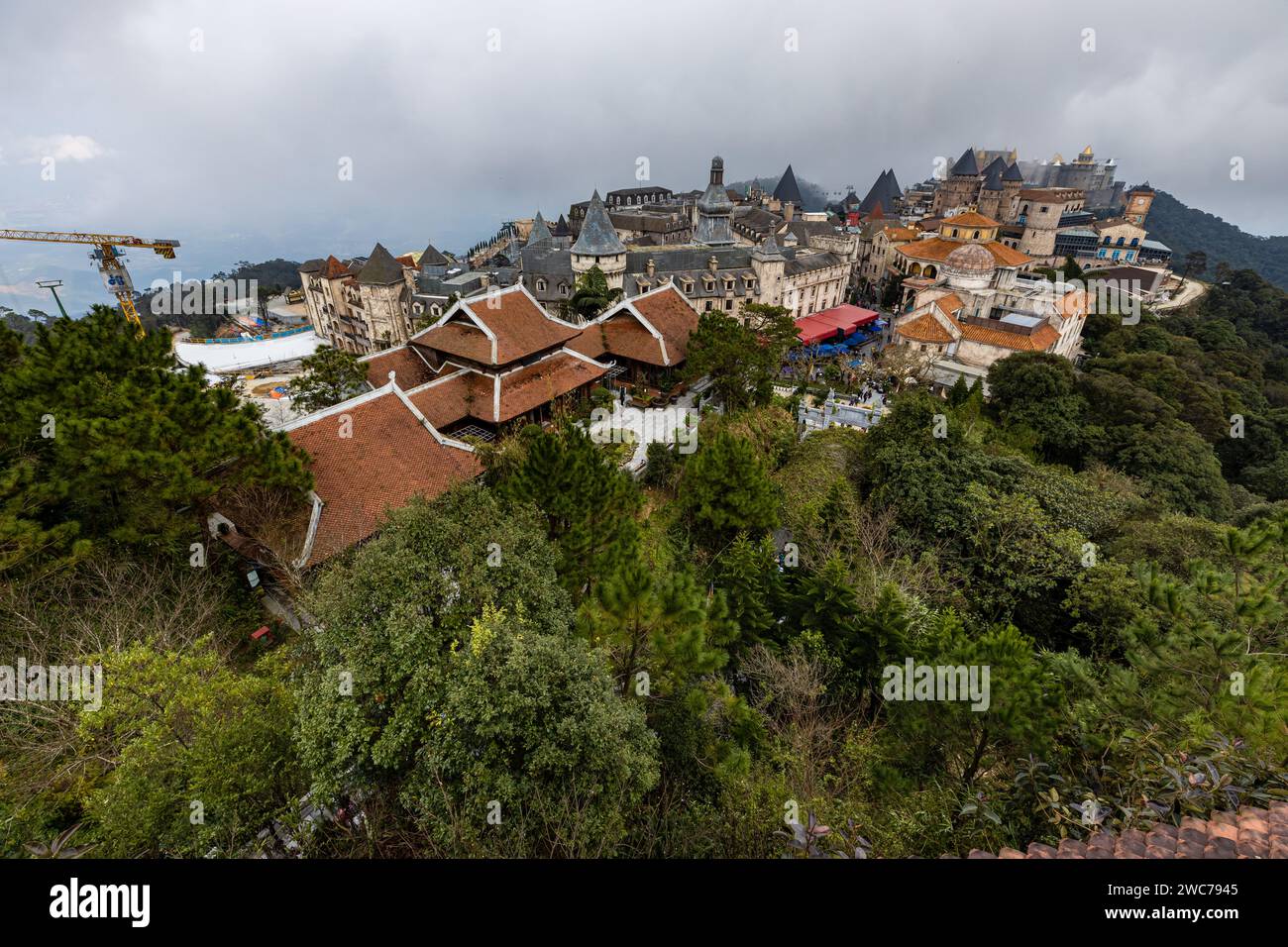Der Fresh Village Fantasy Park in den Ba Na Hills bei da Nang in Vietnam Stockfoto