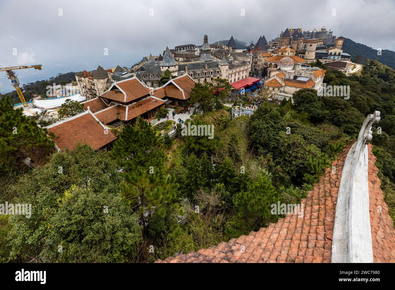 Der Fresh Village Fantasy Park in den Ba Na Hills bei da Nang in Vietnam Stockfoto