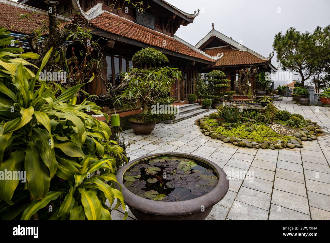 Der Fresh Village Fantasy Park in den Ba Na Hills bei da Nang in Vietnam Stockfoto