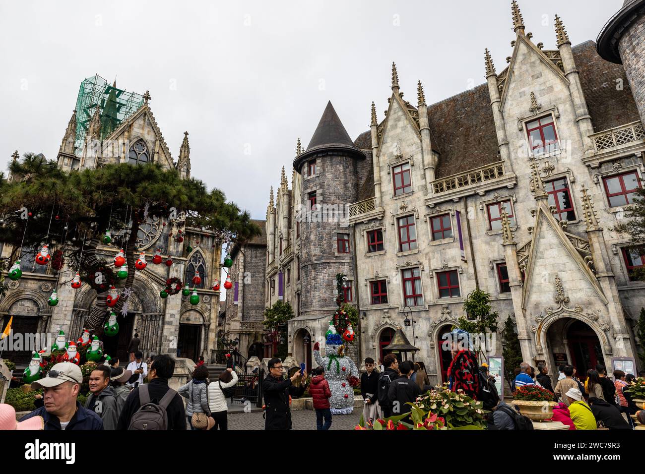 Der Fresh Village Fantasy Park in den Ba Na Hills bei da Nang in Vietnam Stockfoto