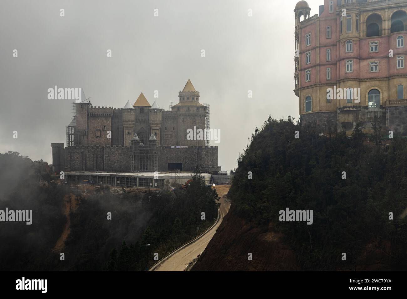 Der Fresh Village Fantasy Park in den Ba Na Hills bei da Nang in Vietnam Stockfoto