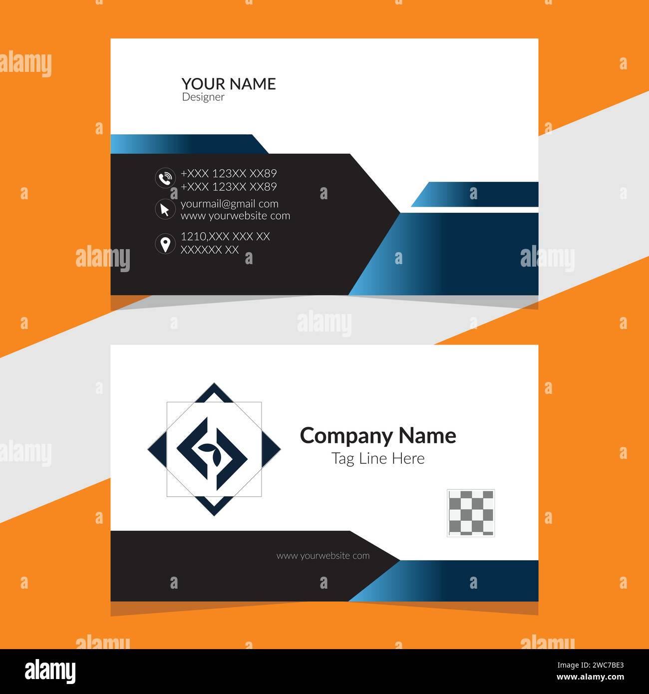 Corporate Visitenkarten Design Stock Vektor