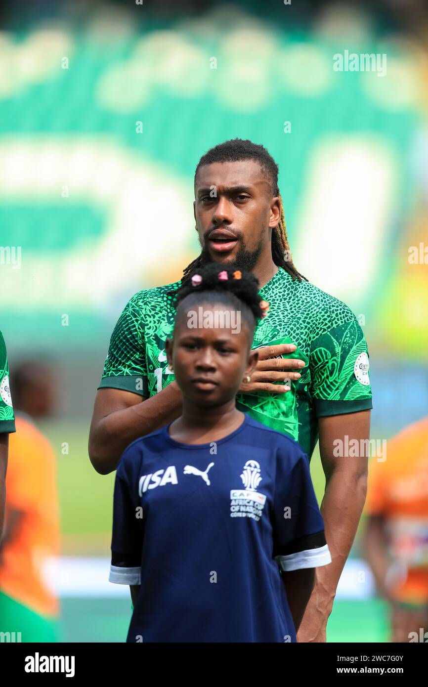 Abidjan, Nigeria. Januar 2024. Nigeria gegen Equitorial Guinea ...