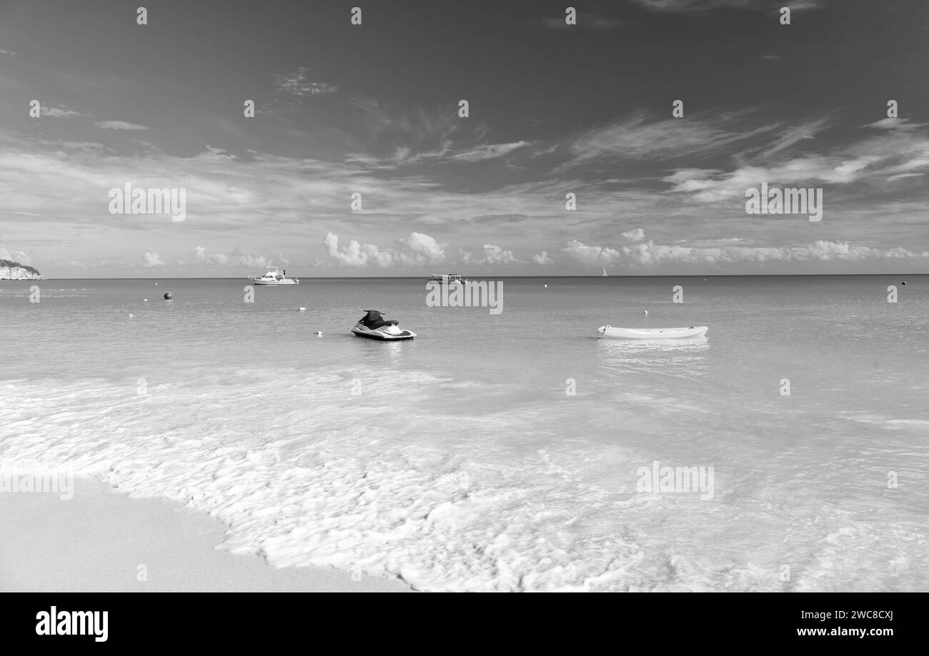 Sommerurlaub am Strand. Sommerurlaub am Strand in Seascape. Stockfoto