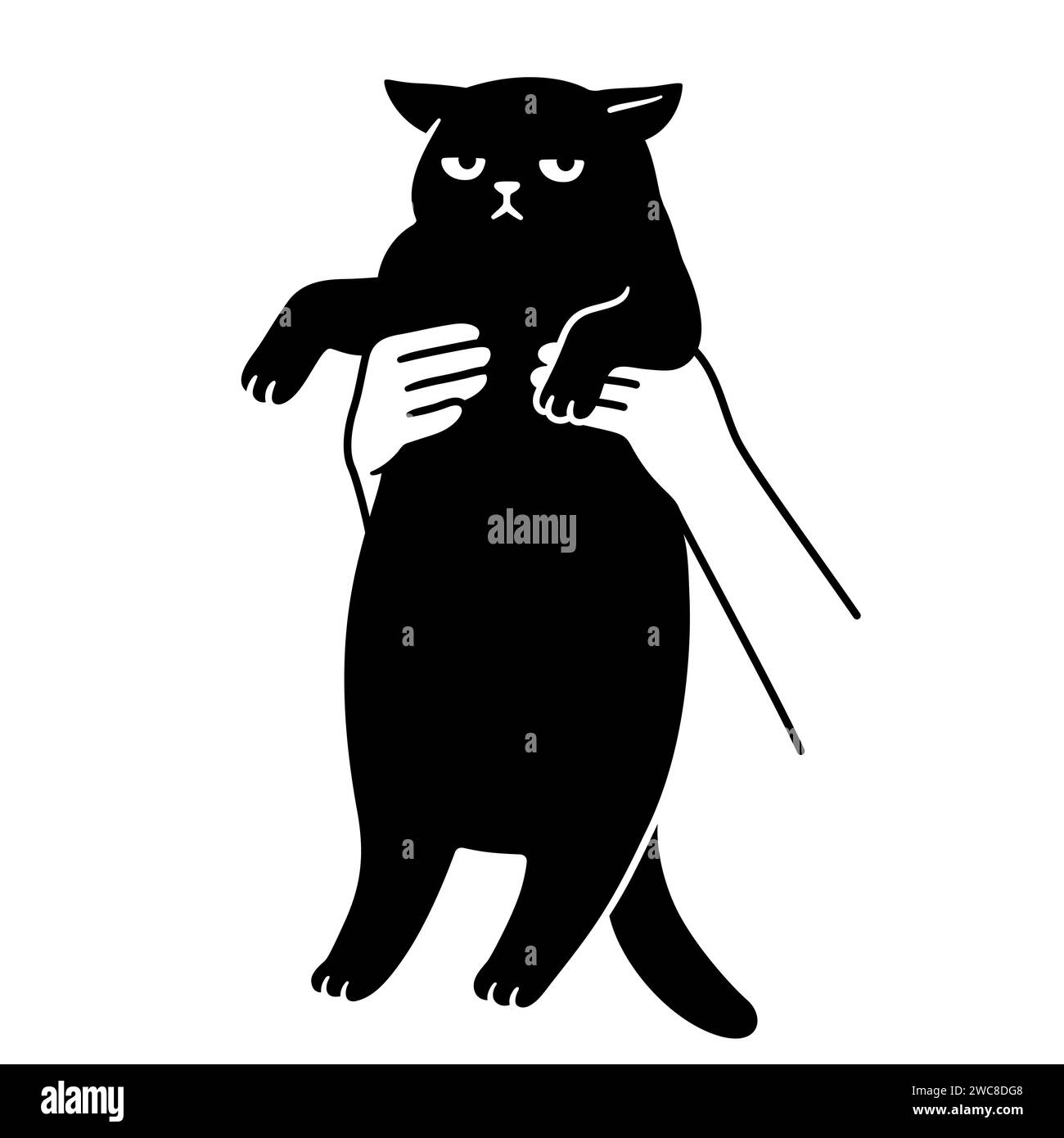 Comic hände halten Schwarzweiß-Stockfotos und -bilder - Alamy